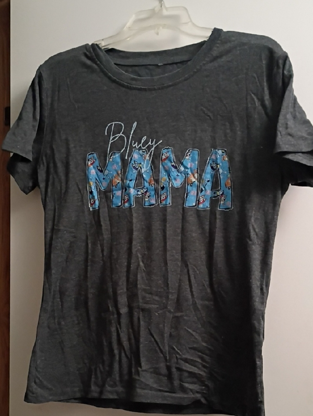 Bluey Mama Graphic T-Shirt - Charcoal Gray